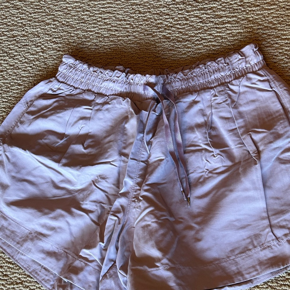 All in Motion Purple Athletic Shorts with Elastic Waistband